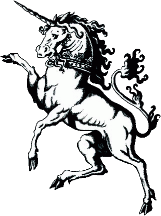 Semi-heraldic Unicorn